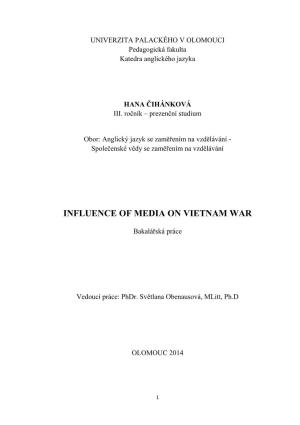 Influence of Media on Vietnam War