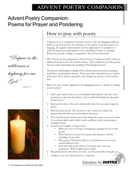 Advent Poems to Ponder07.P65