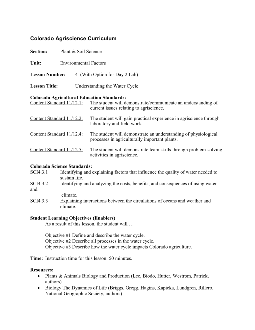 Section: Plant & Soil Science s1