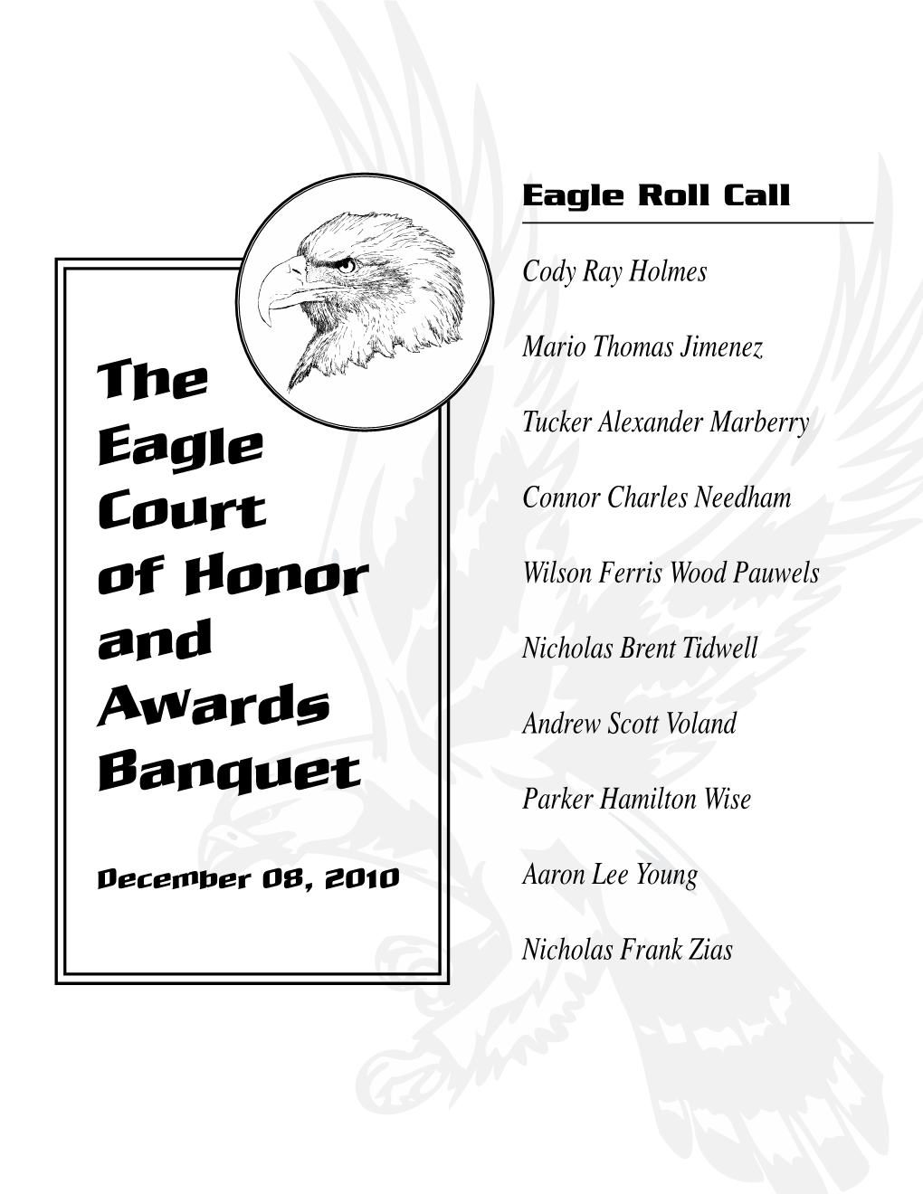 Troop 157 Eagle Scouts