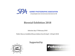 Biennial Exhibition 2018