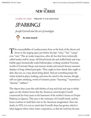 SPARKINGS | the New Yorker