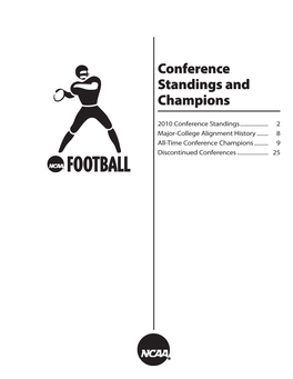 2011 Ncaa Football Records - 2010 Conference Standings