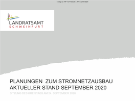 Planungen Zum Stromnetzausbau Aktueller Stand September 2020 Sitzung Des Kreistags Am 24