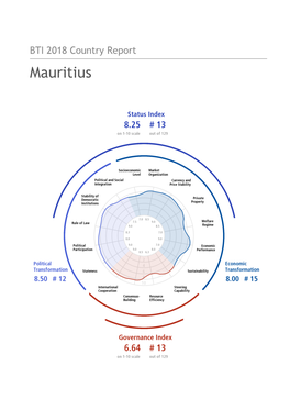 Mauritius Country Report BTI 2018