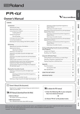 PDF Manual (Download from the Web) 55 Reference Manual I This Explains All Functions of the Unit