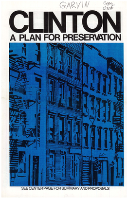 Clinton: a Plan for Preservation
