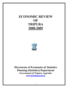 Economic Review of Tripura 2008-2009