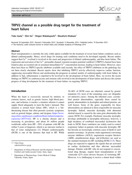 TRPV2 Channel As a Possible Drug Target for the Treatment of Heart Failure