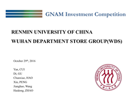 GNAM Investment Competition