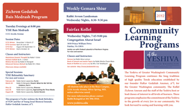 Community Learning Programs