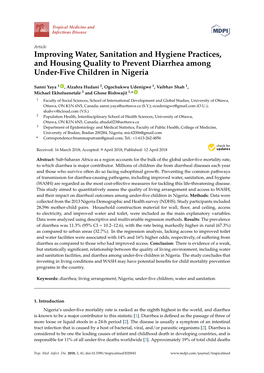 Improving Water, Sanitation and Hygiene Practices, and Housing Quality to Prevent Diarrhea Among Under-Five Children in Nigeria