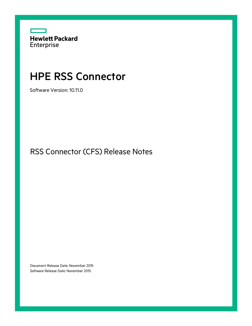 IDOL RSS Connector (CFS)