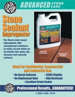 Stone Sealant Impregnator