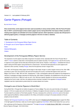 Carrier Pigeons (Portugal)