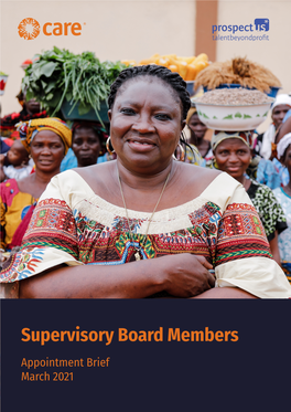 Supervisory Board Members Appointment Brief March 2021