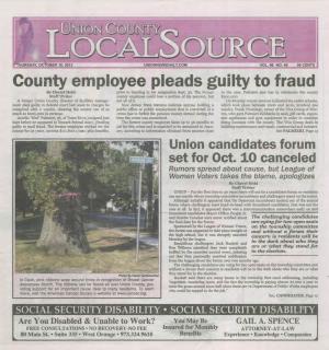 County Employee Pleads Guilty to Fraud by Cheryl Hehl Prior to Handing in His Resignation Sept