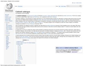 Caldwell Catalogue - Wikipedia, the Free Encyclopedia