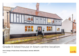 Grade II Listed House in Town Centre Location