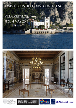 Jewish Country House Conference II Villa Kerylos 13 & 14 May 2019