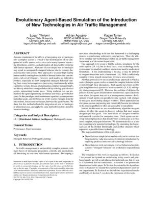 Evolutionary Agent-Based Simulation of the Introduction of New Technologies in Air Traffic Management