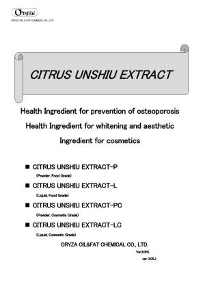 Citrus Unshiu Extract