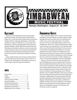 Zimfest 2007 Registration Guide