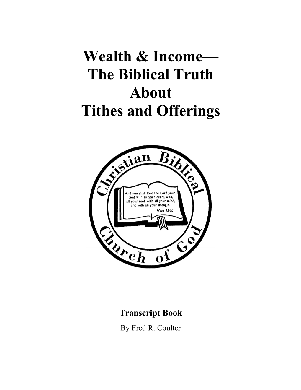 Tithing Series #1 Urban Economics of Jesus’ Time