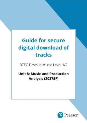 Guide for Secure Digital Download of Tracks