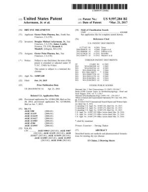 (12) United States Patent (10) Patent No.: US 9,597,284 B2 Ackermann, Jr