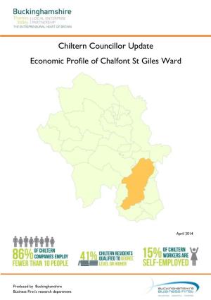 Chiltern Councillor Update Economic Profile of Chalfont St Giles Ward
