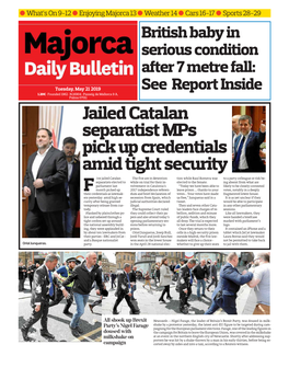 Jailed Catalan Separatist Mps Pick up Credentials Amid Tight Security