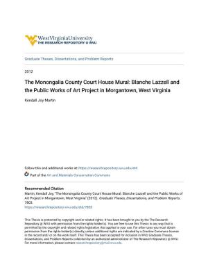 The Monongalia County Court House Mural: Blanche Lazzell and the Public Works of Art Project in Morgantown, West Virginia