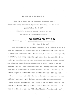 Situational Pressure, Racial Stereotypes, and Conformity in Laboratory Aggression