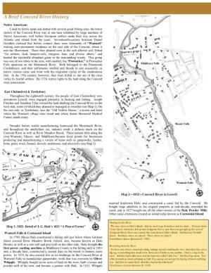 A Brief Concord River History