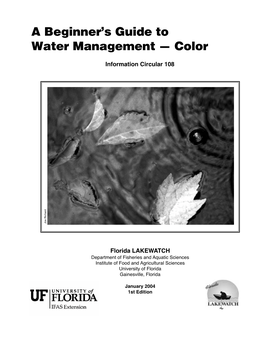 A Beginner's Guide to Water Management — Color