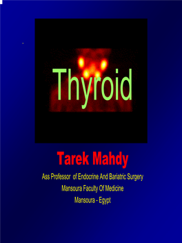 Anatomy, Physiology and Pathology of the Thyroid Gland Anatomy Thyroidthyroid Anatomyanatomy