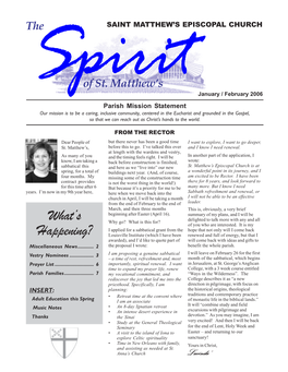 Spirit Newsletters 2006