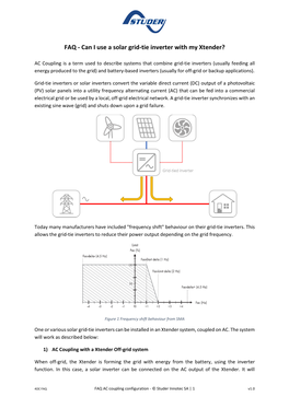 Can I Use a Solar Grid-Tie Inverter with My Xtender?