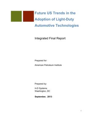 Future US Trends in the Adoption of Light-Duty Automotive Technologies