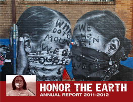 Honor the Earth Annual Report 1