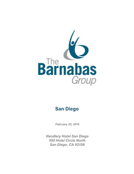 San Diego Handout – February 2016