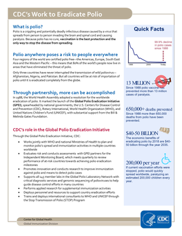CDC Fact Sheet