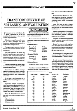 Transport Service of Sri Lanka