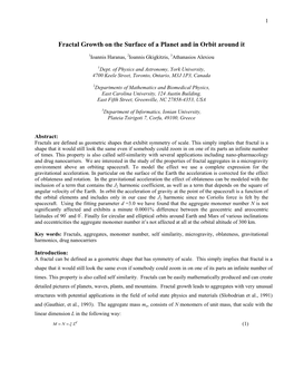 The Effect of Variable Gravity on the Fractal Growth