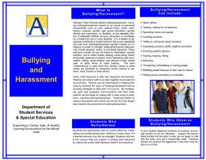 APS Bullying and Harassment Brochure REVISED Oct 2015-2016