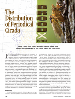 The Distribution of Periodical Cicadas in Illinois