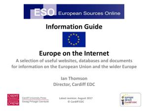 Information Guide Europe on the Internet