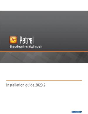 Installation Guide 2020.2 Copyright Notice