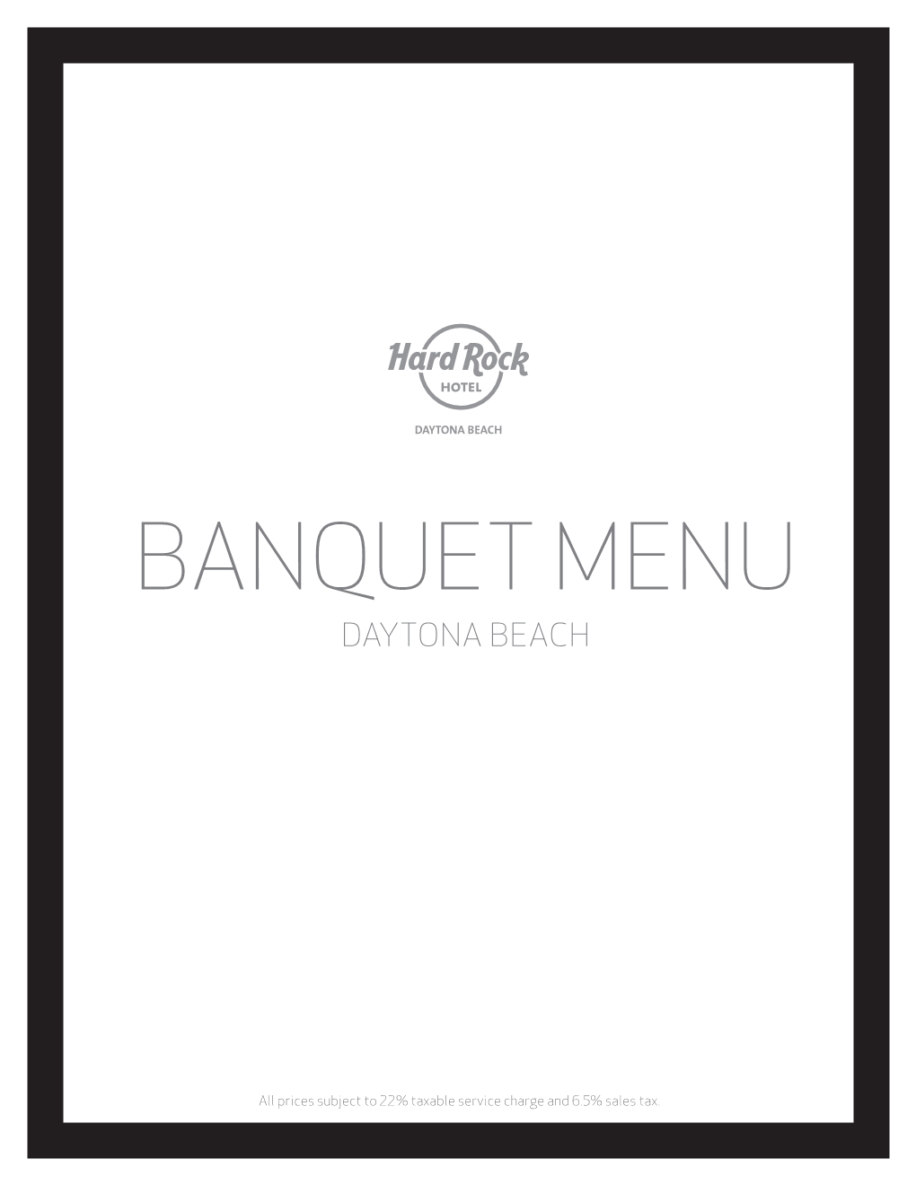 Banquet Menus